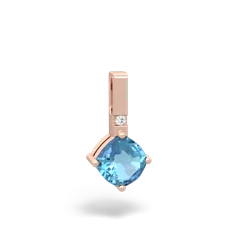 Blue Topaz Simply Elegant 14K Rose Gold pendant P2489