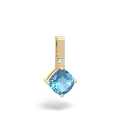 Blue Topaz Simply Elegant 14K Yellow Gold pendant P2489