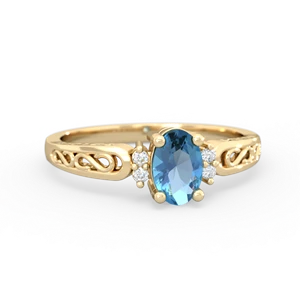matching rings - Filligree Scroll Oval