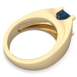 Blue Topaz Men's 14K Yellow Gold ring R1836