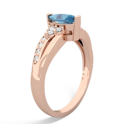 Blue Topaz Royal Marquise 14K Rose Gold ring R2343