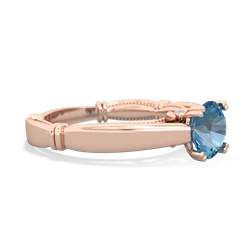 Blue Topaz Renaissance 14K Rose Gold ring R27806RD