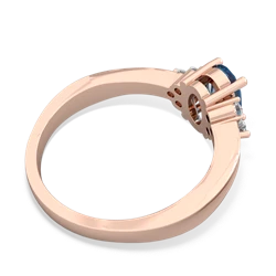 Blue Topaz Simply Elegant 14K Rose Gold ring R2113