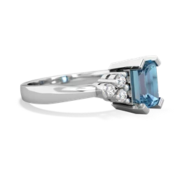 Blue Topaz Timeless Classic 14K White Gold ring R2591