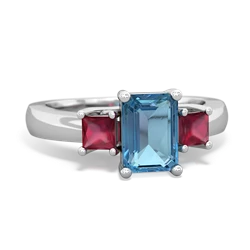 similar item - Three Stone Emerald-cut Trellis