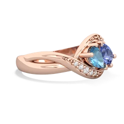 Blue Topaz Summer Winds 14K Rose Gold ring R5342