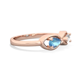 Blue Topaz Infinity 14K Rose Gold ring R5050