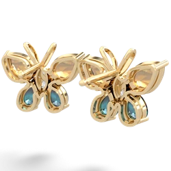 Citrine Butterfly 14K Yellow Gold earrings E2215