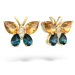 matching earrings - Butterfly