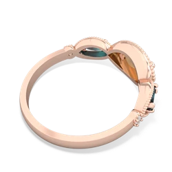 Citrine Milgrain Marquise 14K Rose Gold ring R5700