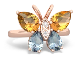 matching rings - Butterfly