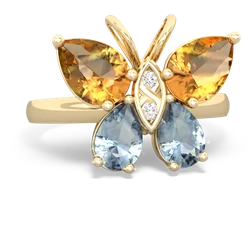 matching rings - Butterfly