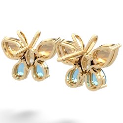 Citrine Butterfly 14K Yellow Gold earrings E2215