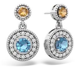 matching earrings - Halo Dangle