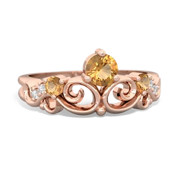 Peridot Crown Keepsake 14K Rose Gold ring R5740