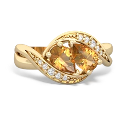 Citrine Summer Winds 14K Yellow Gold ring R5342