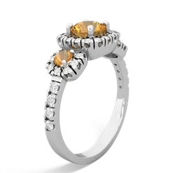 Alexandrite Regal Halo 14K White Gold ring R5350
