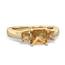 Peridot Three Stone Trellis 14K Yellow Gold ring R4015