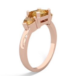 Onyx Three Stone 14K Rose Gold ring R5235