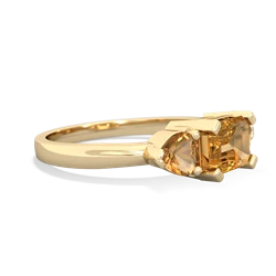 London Topaz Three Stone 14K Yellow Gold ring R5235