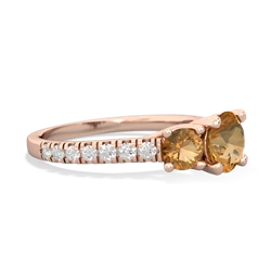 Alexandrite Pave Trellis 14K Rose Gold ring R5500