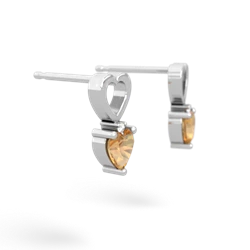 citrine love earrings