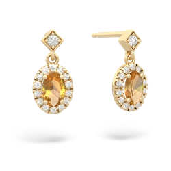 matching earrings - Antique-style Halo