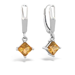 matching earrings - 6mm Princess Lever Back