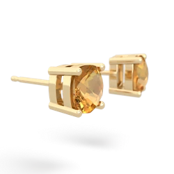 citrine stud earrings