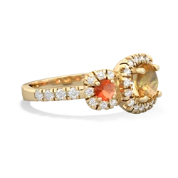 Citrine Regal Halo 14K Yellow Gold ring R5350