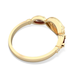 Citrine Milgrain Marquise 14K Yellow Gold ring R5700