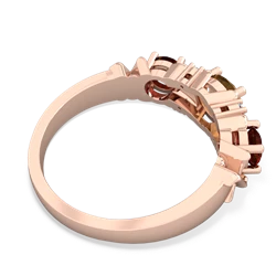 Citrine Hugs And Kisses 14K Rose Gold ring R5016