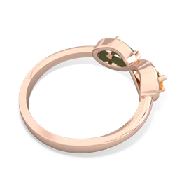 Citrine Infinity 14K Rose Gold ring R5050