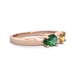 Citrine Pear Bowtie 14K Rose Gold ring R0865