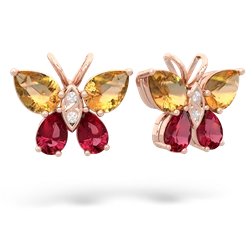 matching earrings - Butterfly