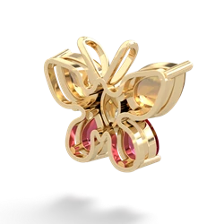 Citrine Butterfly 14K Yellow Gold pendant P2215