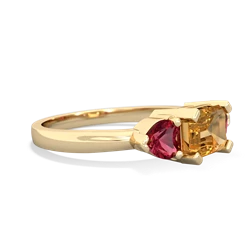 Citrine Three Stone 14K Yellow Gold ring R5235