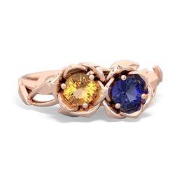 Citrine Rose Garden 14K Rose Gold ring R5510