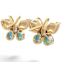 Citrine Butterfly 14K Yellow Gold earrings E2215