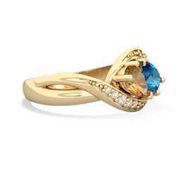 Citrine Summer Winds 14K Yellow Gold ring R5342