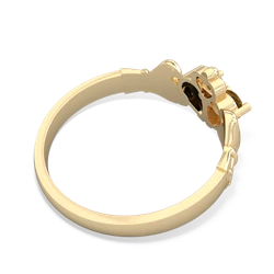 Citrine 'Our Heart' Claddagh 14K Yellow Gold ring R2388