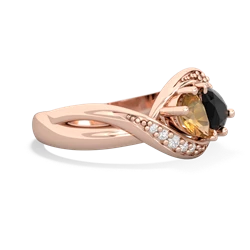 Citrine Summer Winds 14K Rose Gold ring R5342