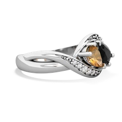 Citrine Summer Winds 14K White Gold ring R5342