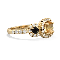 Citrine Regal Halo 14K Yellow Gold ring R5350