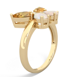 Citrine Butterfly 14K Yellow Gold ring R2215