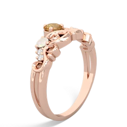 Citrine Crown Keepsake 14K Rose Gold ring R5740