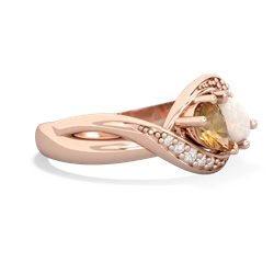 Citrine Summer Winds 14K Rose Gold ring R5342