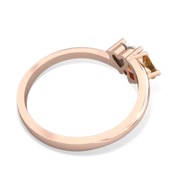 Citrine Sweethearts 14K Rose Gold ring R5260