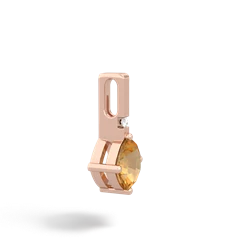 Citrine Simply Elegant 14K Rose Gold pendant P2489