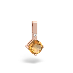 Citrine Simply Elegant 14K Rose Gold pendant P2489